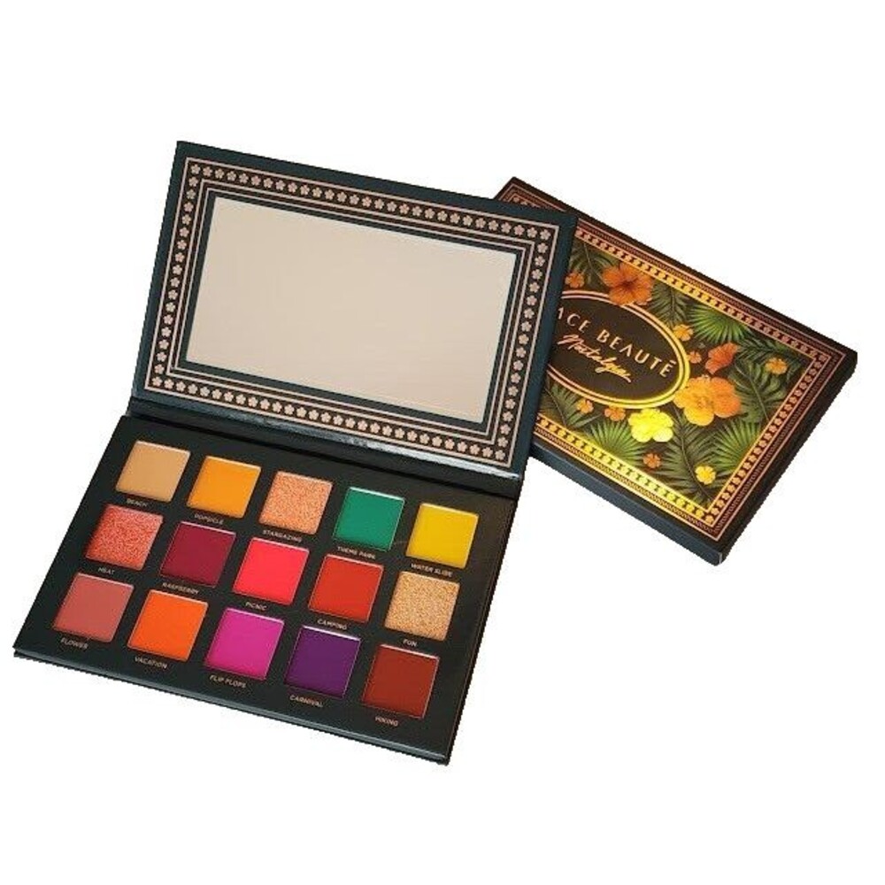 Ace Beaute Nostalgia Eyeshadow Palette 15 Pan Pressed Powder High Pigment Color